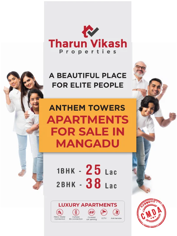 1BHK 25Lac 2BHK 38Lac - Tharun Vikash Properties